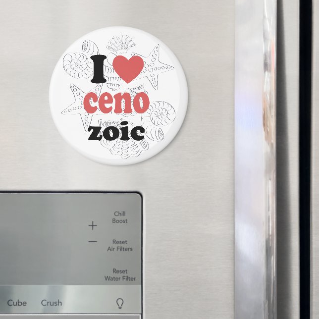 Aimant J'aime Cénozoïque drôle de citation pour les scien (In situ (réfrigérateur))