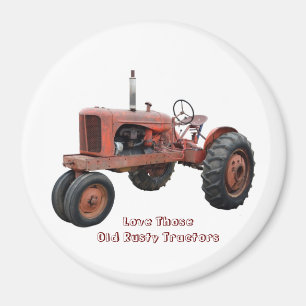 Aimant J'Aime Ces Vieux Tracteurs Rusty