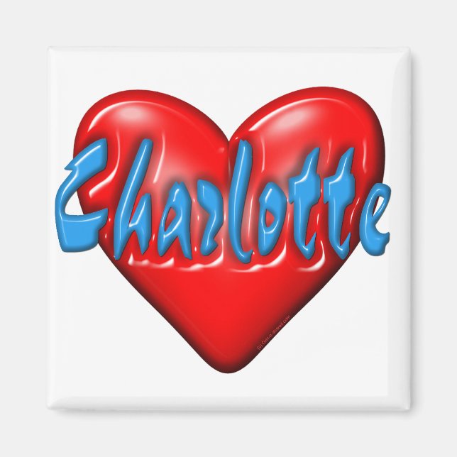 Aimant J'aime Charlotte (Devant)