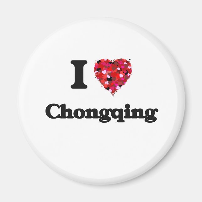 Aimant J'aime Chongqing Chine (Devant)