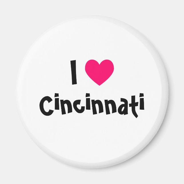 Aimant J'aime Cincinnati (Devant)
