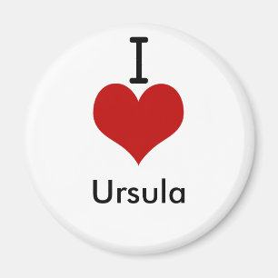 Aimant J'aime (coeur) Ursula