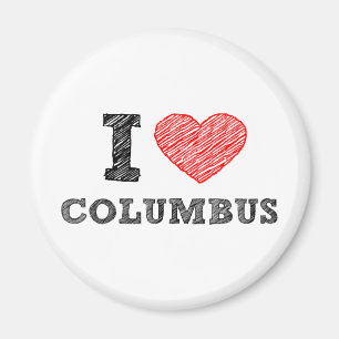 Aimant J'aime Columbus