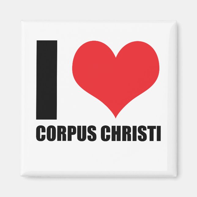Aimant J'aime Corpus Christi (Devant)