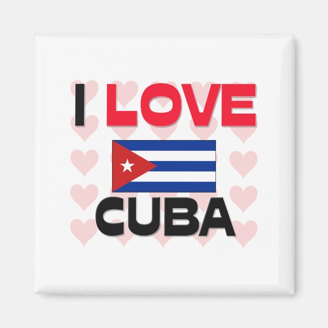 Aimant J'aime Cuba (Devant)