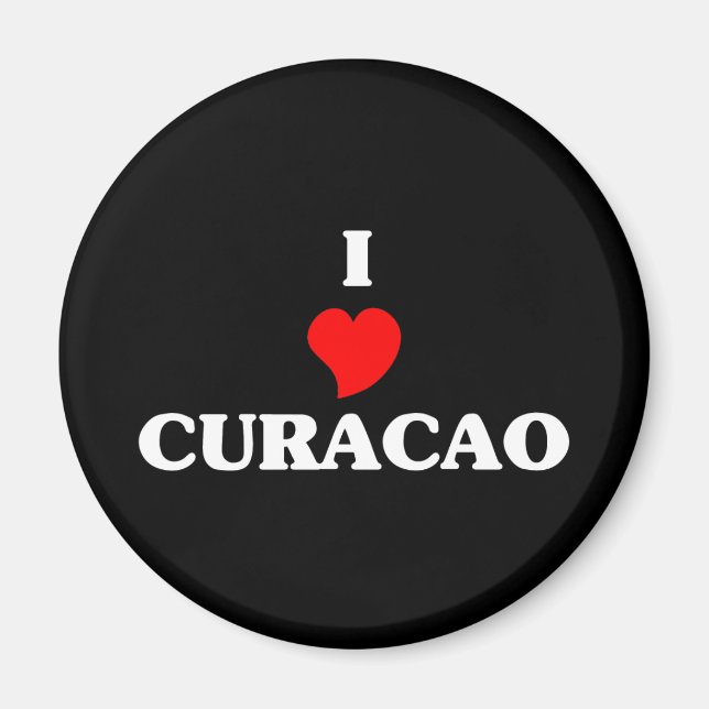 Aimant J'aime Curaçao (Devant)