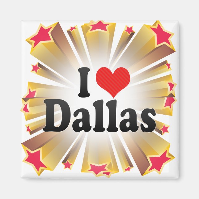 Aimant J'aime Dallas (Devant)