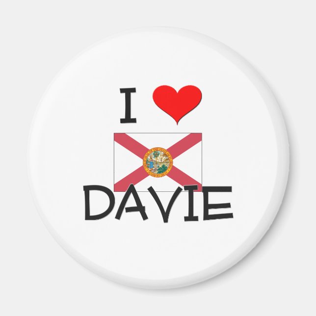 Aimant J'aime DAVIE Floride (Devant)