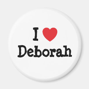 Aimant J'aime Deborah heart T-Shirt