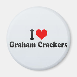 Aimant J'aime des biscuits de Graham