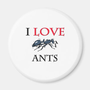 Aimant J'aime des fourmis