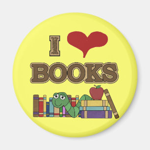 Aimant J'aime des livres