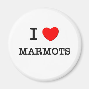 Aimant J'aime des MARMOTTES