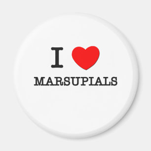 Aimant J'aime des marsupiaux