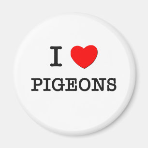 Aimant J'aime des PIGEONS
