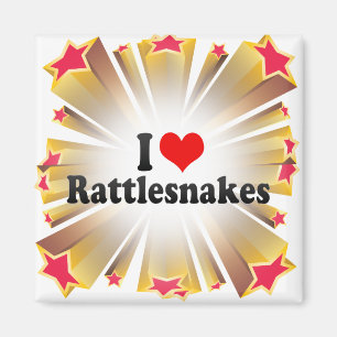 Aimant J'aime des serpents à sonnettes