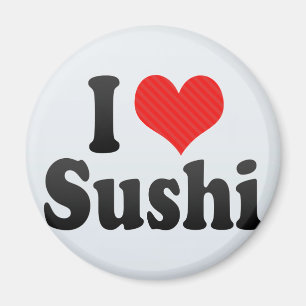 Aimant J'aime des sushi