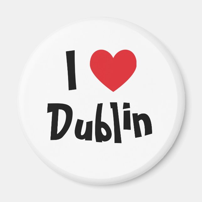 Aimant J'aime Dublin (Devant)