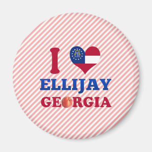 Aimant J'aime Ellijay, la Géorgie