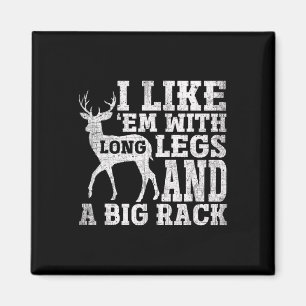 Aimant J'Aime Em Avec De Longues Jambes Et Un Grand Cerf