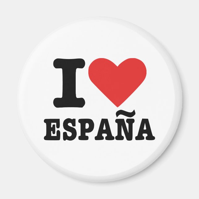 Aimant J'aime España - Espagne (Devant)