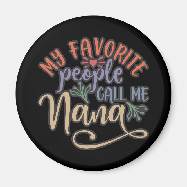 Aimant J'Aime Être Grand-Mère (Devant)