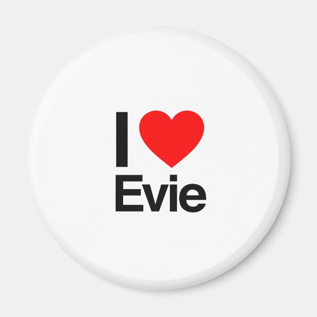 Aimant j'aime evie (Devant)
