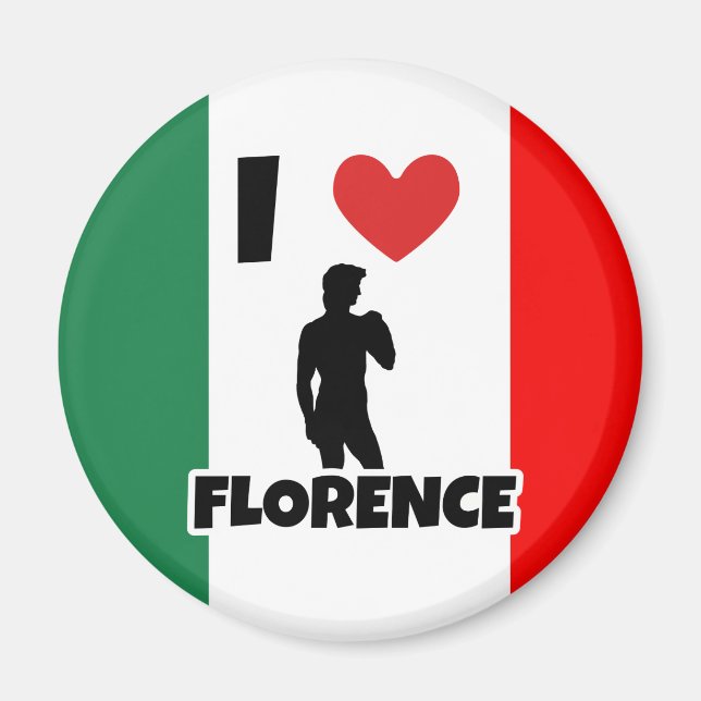 Aimant J'aime Florence (Devant)