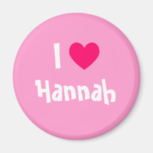 Aimant J'aime Hannah