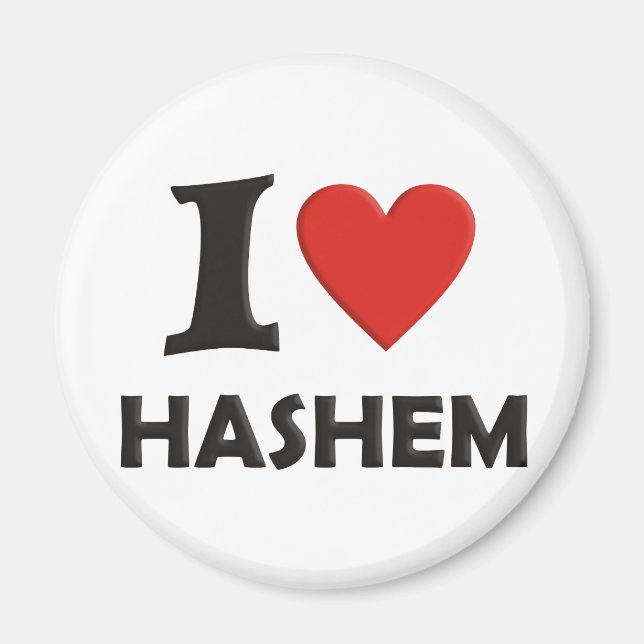 Aimant J'aime Hashem (Devant)