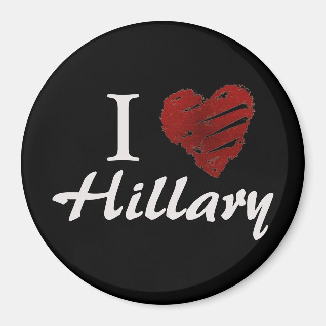 Aimant J'aime Hillary (Devant)