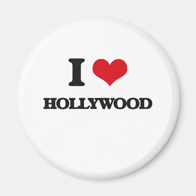 Aimant J'aime Hollywood (Devant)