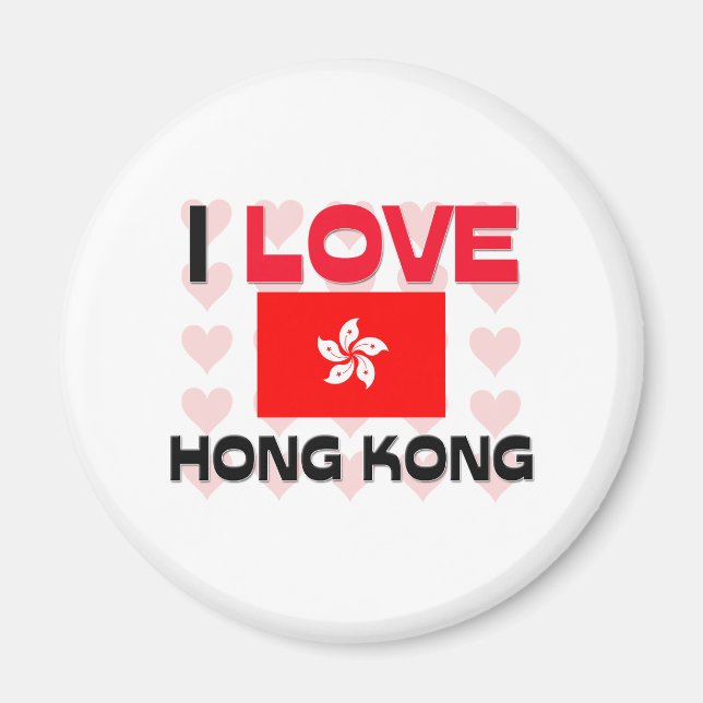 Aimant J'aime Hong Kong (Devant)
