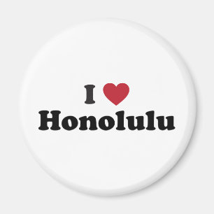 Aimant J'aime Honolulu Hawaï
