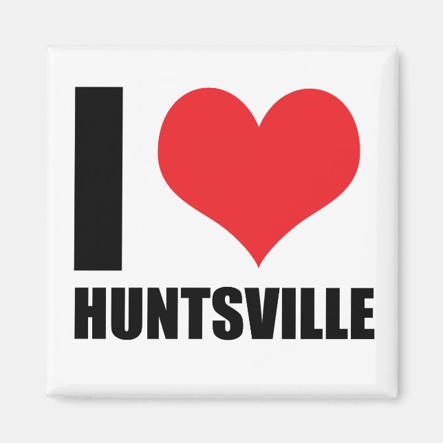 Aimant J'aime Huntsville (Devant)