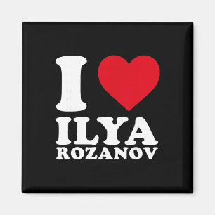 Aimant J'aime Ilya Rozanov Joueur de Hockey Cœur Gras Sou
