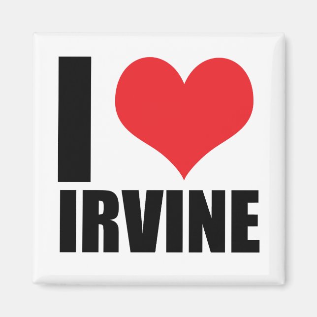 Aimant J'aime Irvine (Devant)