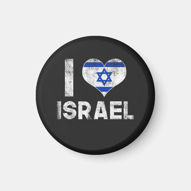 Aimant J'aime Israël (Devant)