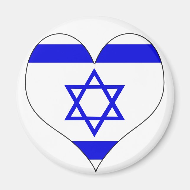 Aimant J'aime Israël (Devant)