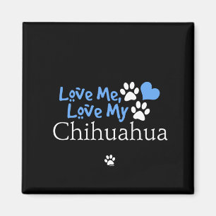 Aimant J'aime, j'aime mon chihuahua