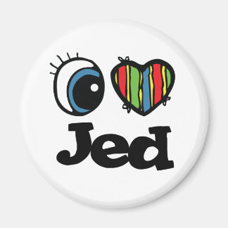 Aimant J'aime Jed