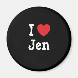 Aimant J'aime Jen heart T-Shirt