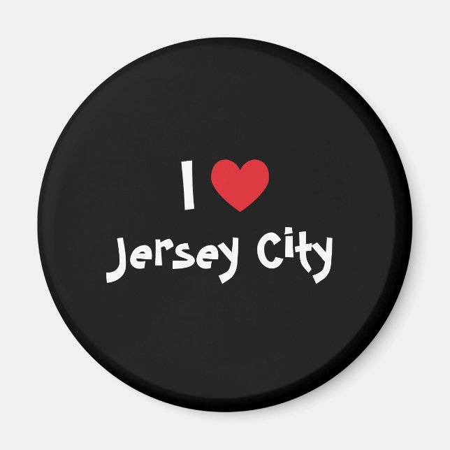 Aimant J'aime Jersey City (Devant)