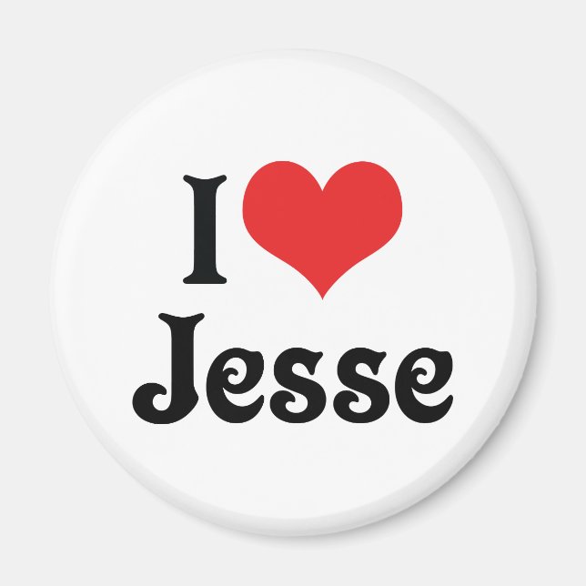 Aimant J'aime Jesse (Devant)