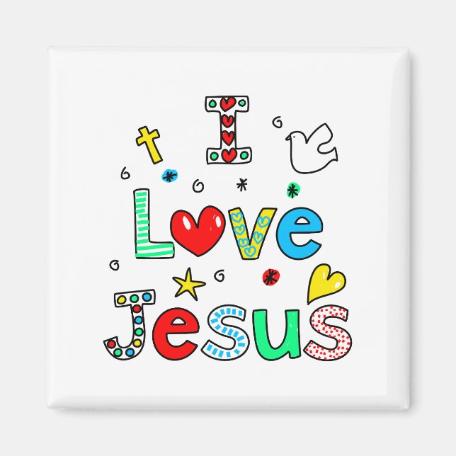 Aimant J'aime Jésus (Devant)