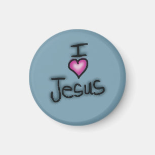 Aimant J'aime Jésus Je l'aime Jésus 