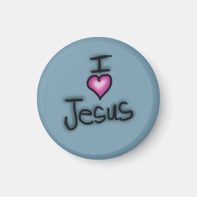 Aimant J'aime Jésus Je l'aime Jésus  (Devant)