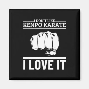 Aimant J'aime Kenpo Karaté Drôle Fier Kenpo Américain