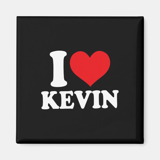 Aimant J'aime Kevin Heart Name  (Devant)