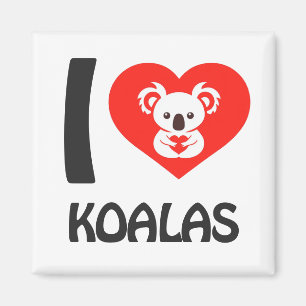 Aimant J'aime Koalas